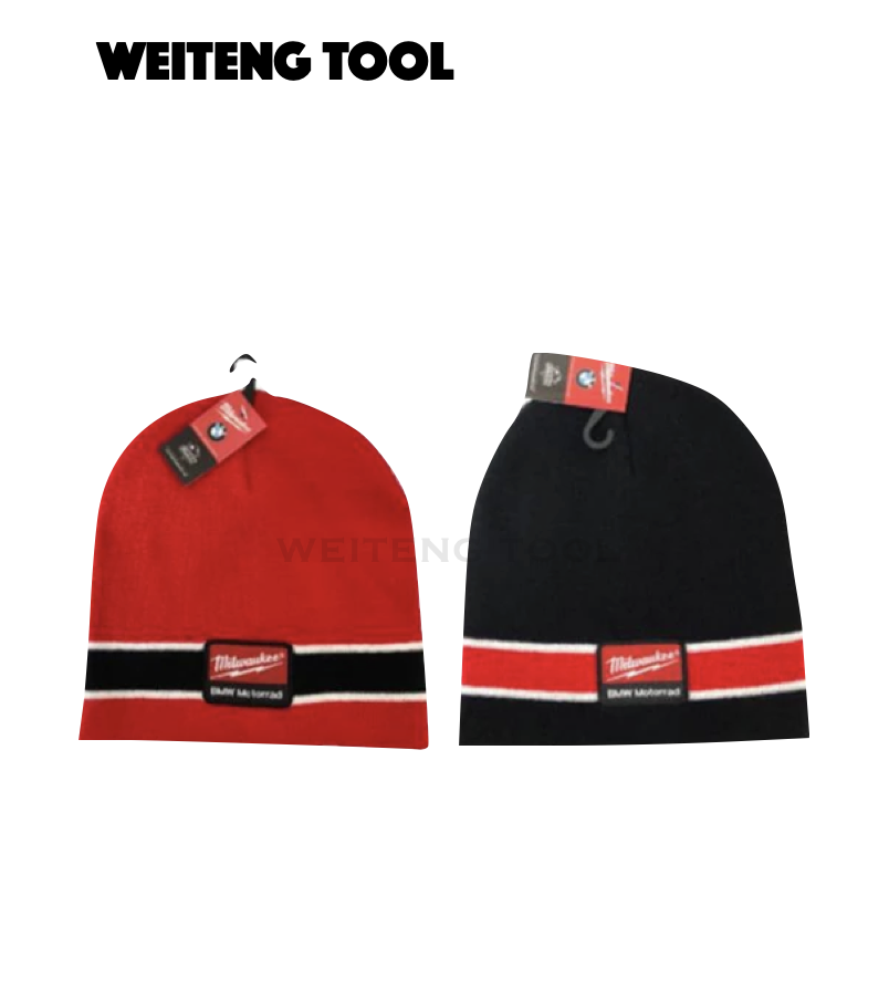 美沃奇 BMW聯名款針織帽 黑/紅