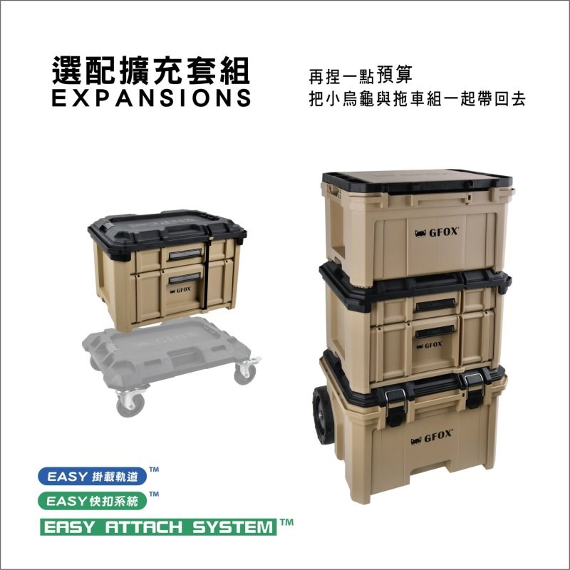 風霸 GFOX GB-012 抽屜收納箱(雙抽)