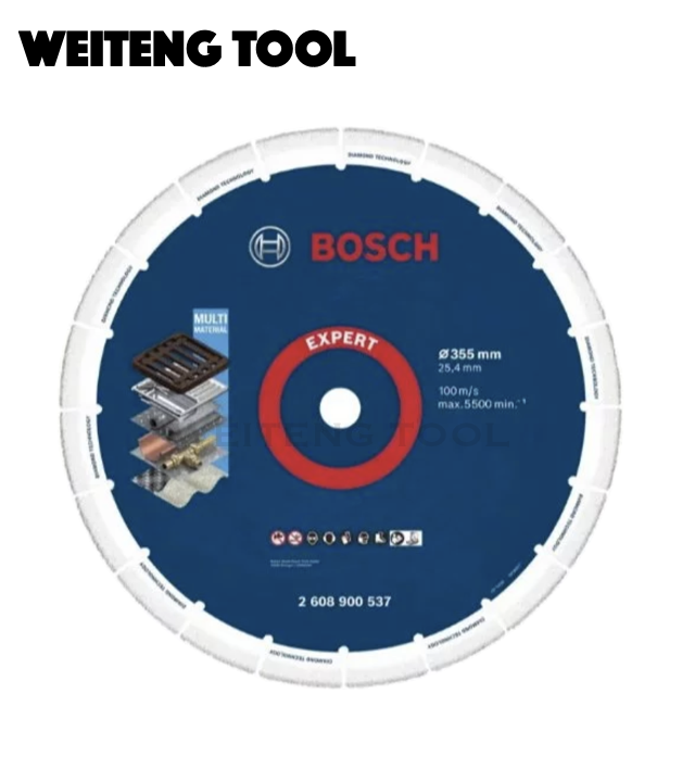 BOSCH博世 2608900537 355*25.4mm超耐久鑽石金屬切片大尺寸專業款