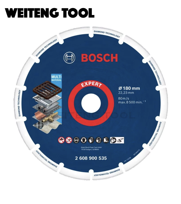 BOSCH博世 2608900535 7"(180mm)超耐久鑽石金屬切片砂輪片