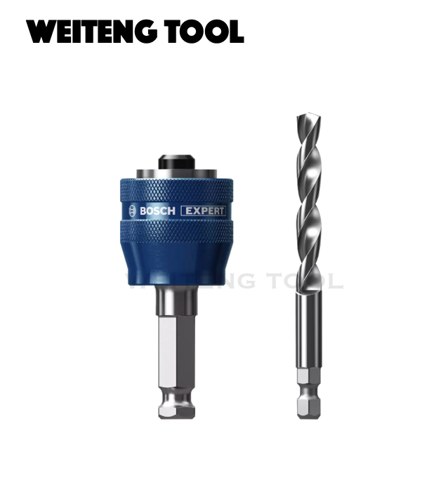 BOSCH博世 2608900527 超耐久六角圓穴鋸轉接頭(含HSS-G中心鑽)