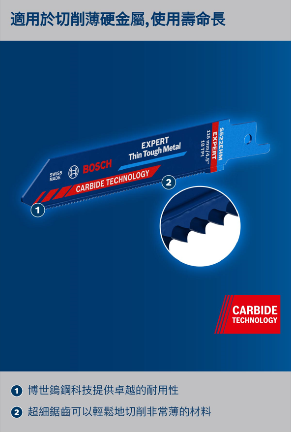 BOSCH博世 2608900359 S522EHM軍刀鋸片
