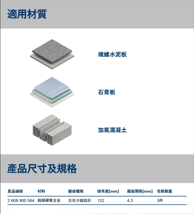 BOSCH博世 2608900564 T341HM線鋸片