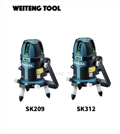 牧田 SK209/SK312 12V單機鋰電池充電式綠光墨線儀 日本製