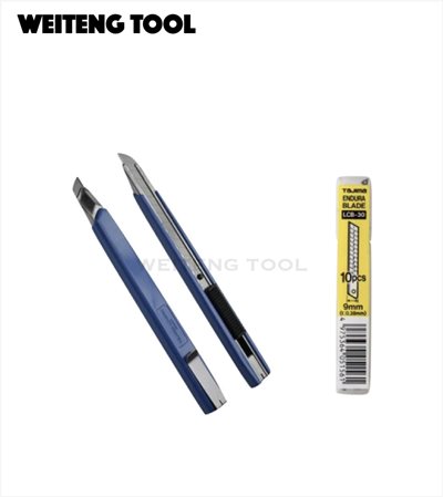 日本 TAJIMA 田島 LC-303 小型美工刀(刀身可內藏替刃)/LCB-30 美工刀刀片替刃