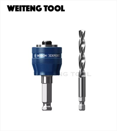 BOSCH博世 2608900527 超耐久六角圓穴鋸轉接頭(含HSS-G中心鑽)